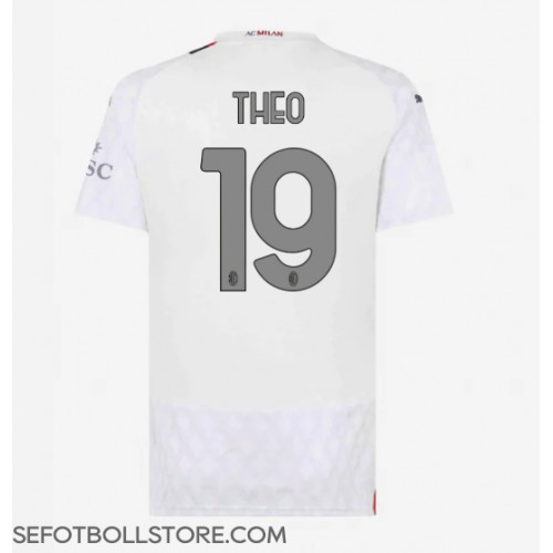 AC Milan Theo Hernandez #19 Replika Bortatröja Dam 2023-24 Kortärmad